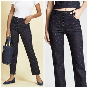 Miaou Junior Jeans with Rose Embroidery